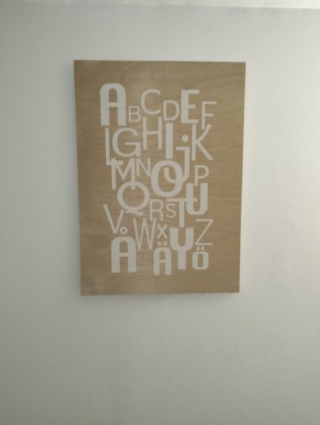 Tableau décoratif lettres ikea