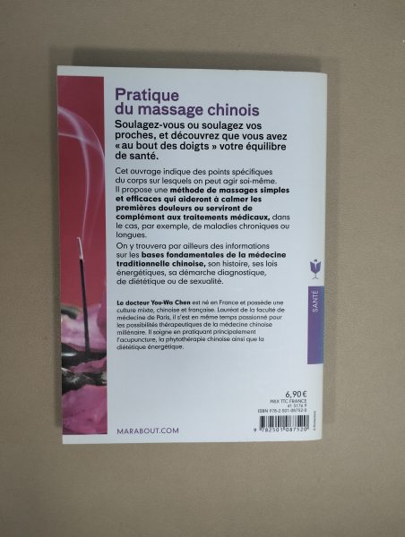 Livre Pratique du massage chinois