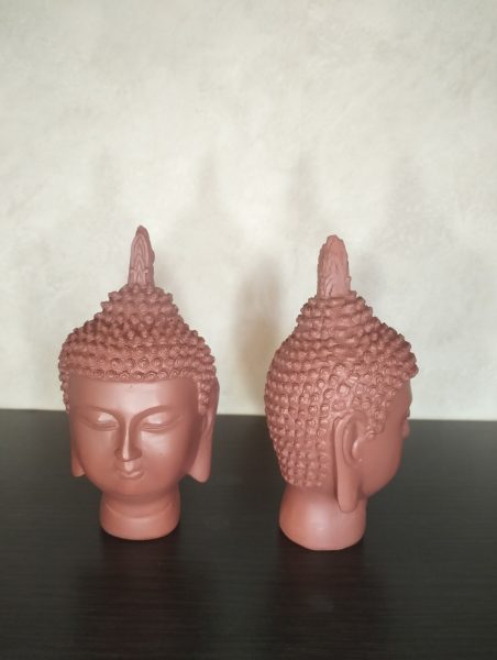Statue tête de Bouddha x 2 d'occasion