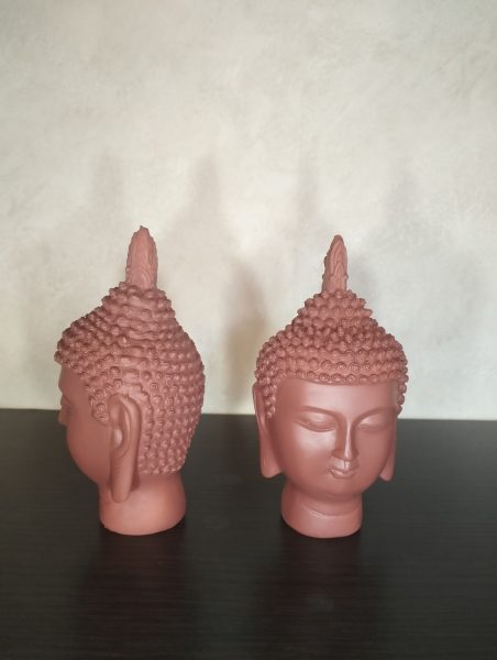 Statue tête de Bouddha x 2 d'occasion