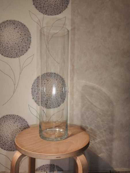 Grand vase en verre 50 cm hauteur