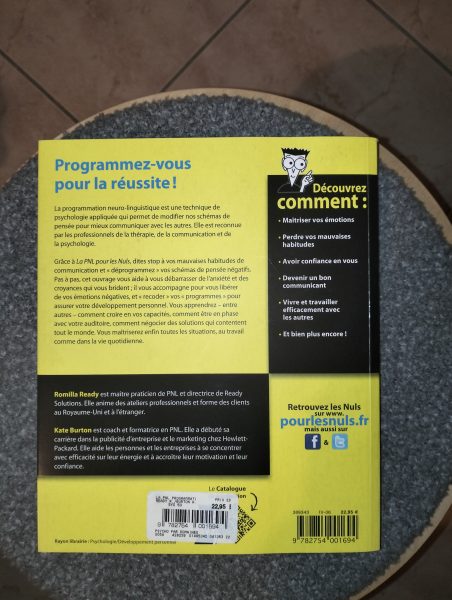 Livre La PNL pour les nuls