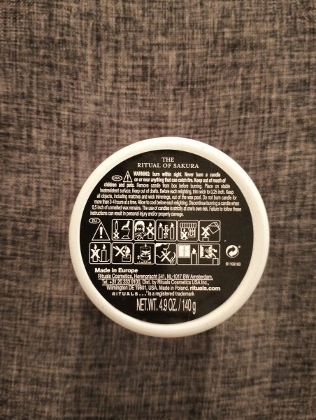 1 Bougie parfumée Rituals – ambiance détente & relaxation