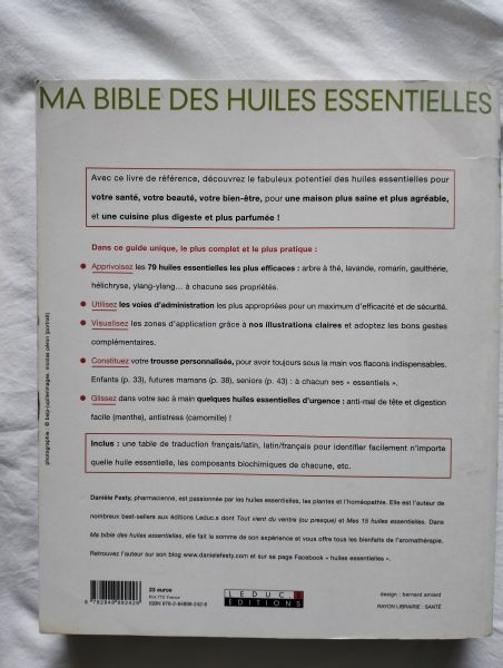 Livre Ma bible des huiles essentielles