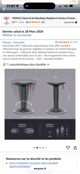 Fauteuil ergonomique Instersthul