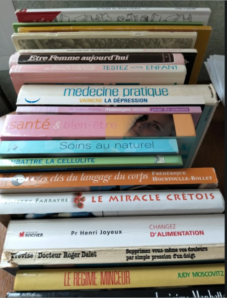 Lot de 44 livres bien-être, développement personnel & pratiques douces