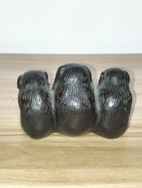 Statuette 3 singes de la sagesse – déco bien-être / méditation