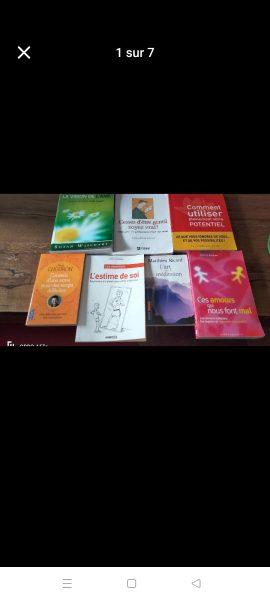 Lot de 19 livres développement personnel , yoga ...