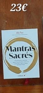 Livre Mantras sacrés – recueil de méditation et spiritualité