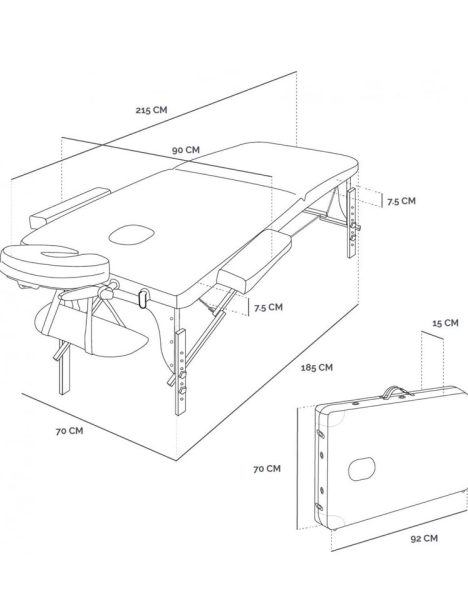 Table de massage pliable – Très bon état (quasi neuve)