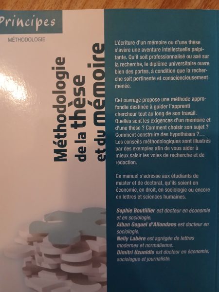 Méthode thèse et du mémoire