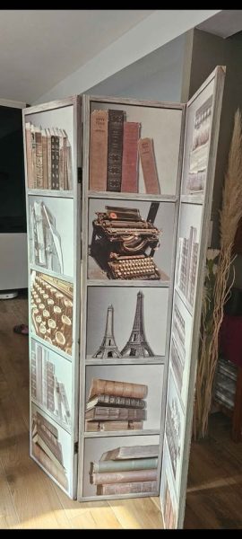 VENDU - Paravent deco bibliothèque