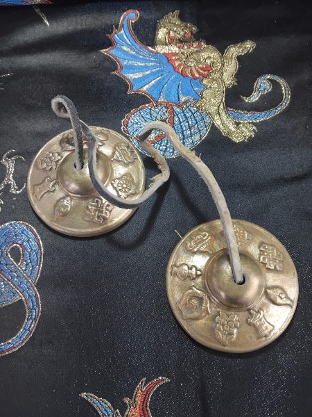 Tingshas / Cymbales tibétaines sacrées 7 cm – Méditation & relaxation