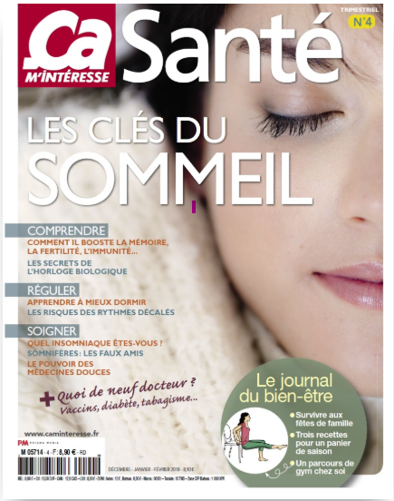 Magazine Ça m’intéresse Santé – Les clés du sommeil – Prix en MP