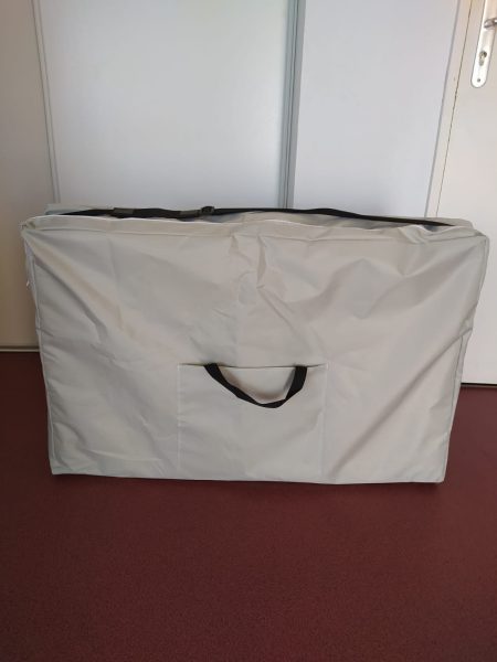 Table de massage pliante TecTake beige comme neuve + accessoires
