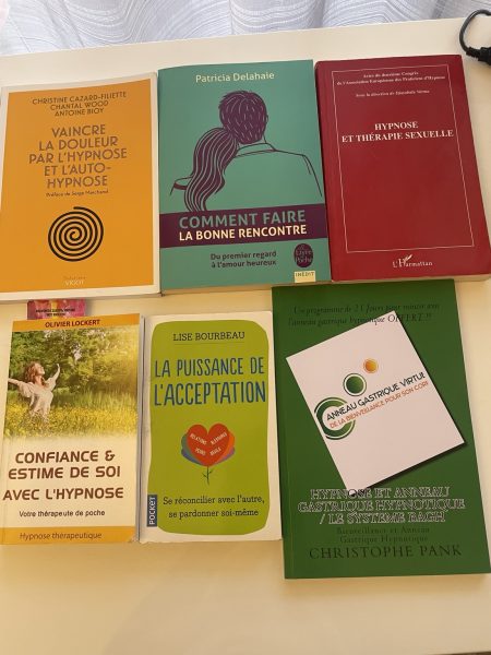 Lot de 6 livres – Hypnose, sexothérapie, confiance en soi et développement