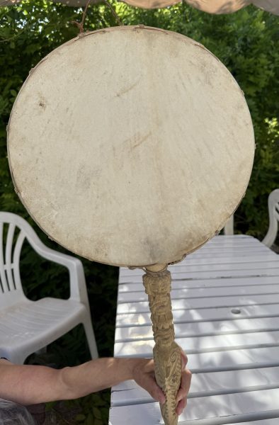 Véritable tambour tibétain