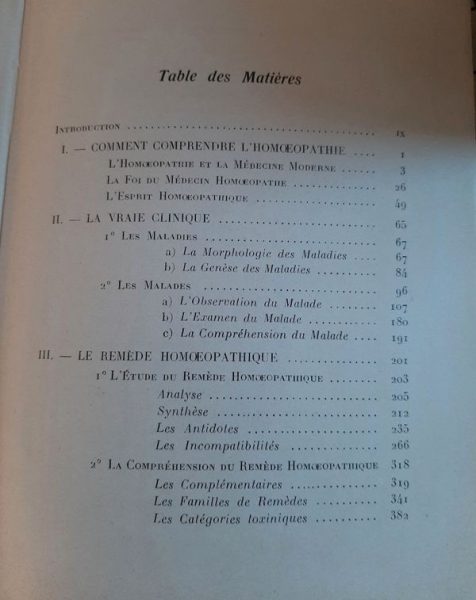 Livre La Pratique de l'Homœopathie – Dr Léon Vannier – 2e édition revue et corrigée