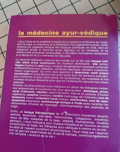 Livre La médecine ayur-védique – Gérard Edde