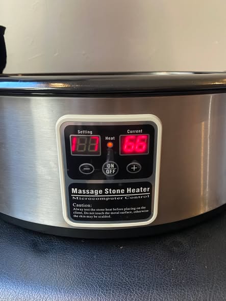 Kit de massage aux pierres chaudes complet – Très bon état