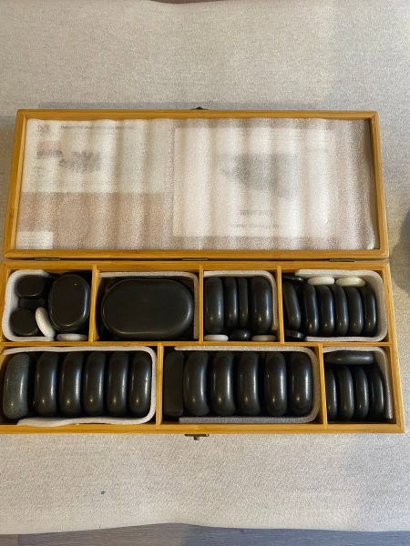 Kit de massage aux pierres chaudes complet – Très bon état