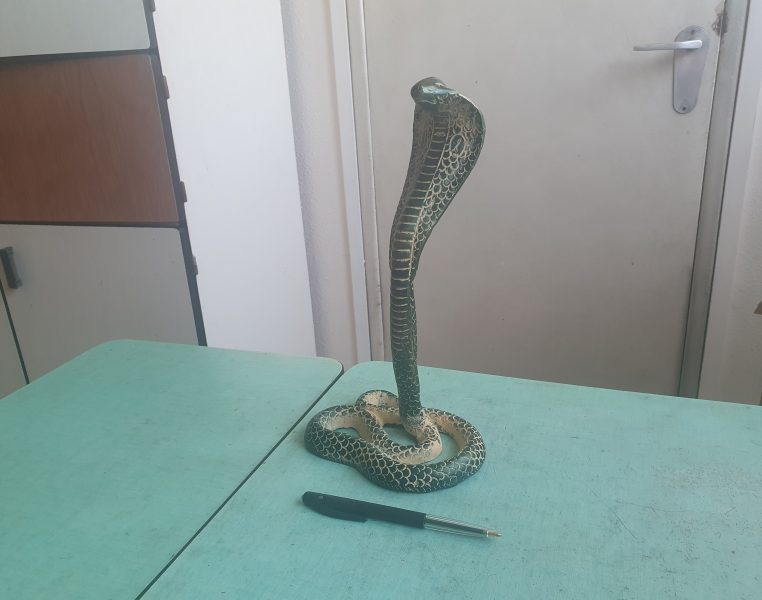 Un cobra en bronze