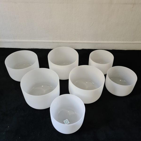 Set de 7 bols de cristal