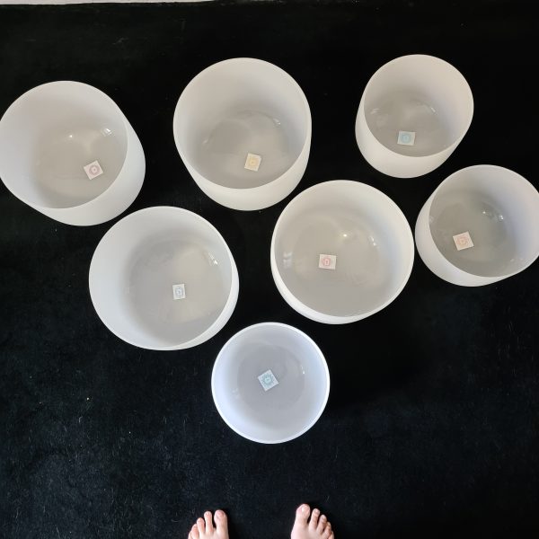 Set de 7 bols de cristal