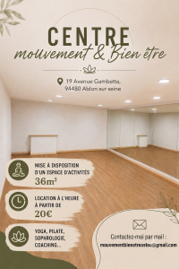 MISE A DISPOSITION D'UN ESPACE D'ACTIVITÉ