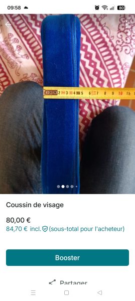 Coussin de visage pour table de massage
