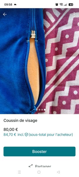 Coussin de visage pour table de massage